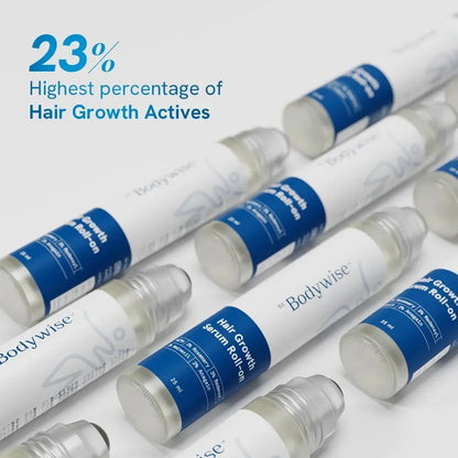 Bodywise Hair Roll-On Serum for Hair Thinning & Hair Re-Growth Plant Extract Essence Enhance Hair Luster Strengthen Hair Root